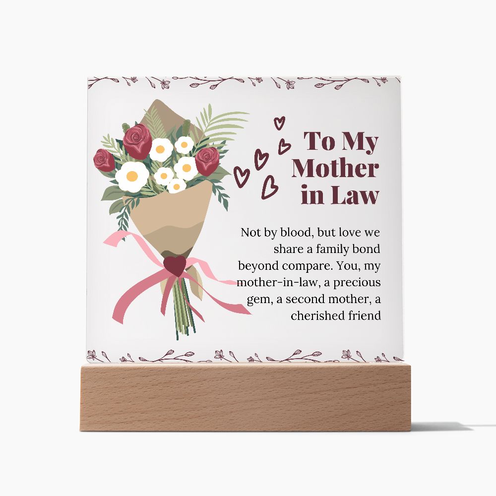 Mother in Law gift for Mother´s Day Square Acrylic Plaque Gift