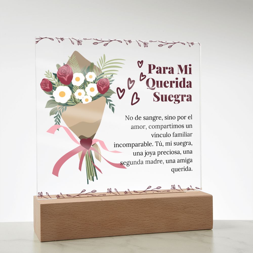 Suegra Regalo Especial y Sentimental Placa de Acrílico Cuadrada Acrylic Plaque