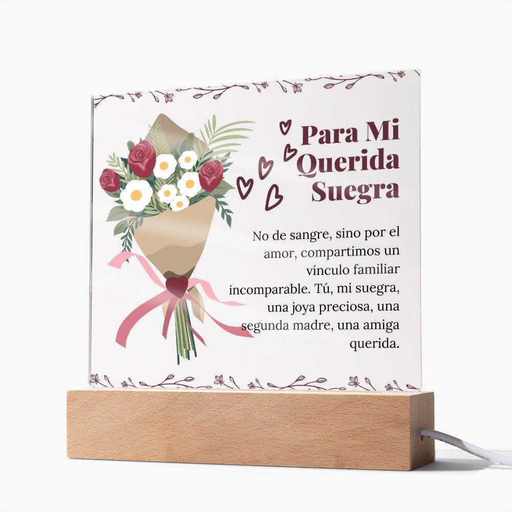 Suegra Regalo Especial y Sentimental Placa de Acrílico Cuadrada Acrylic Plaque