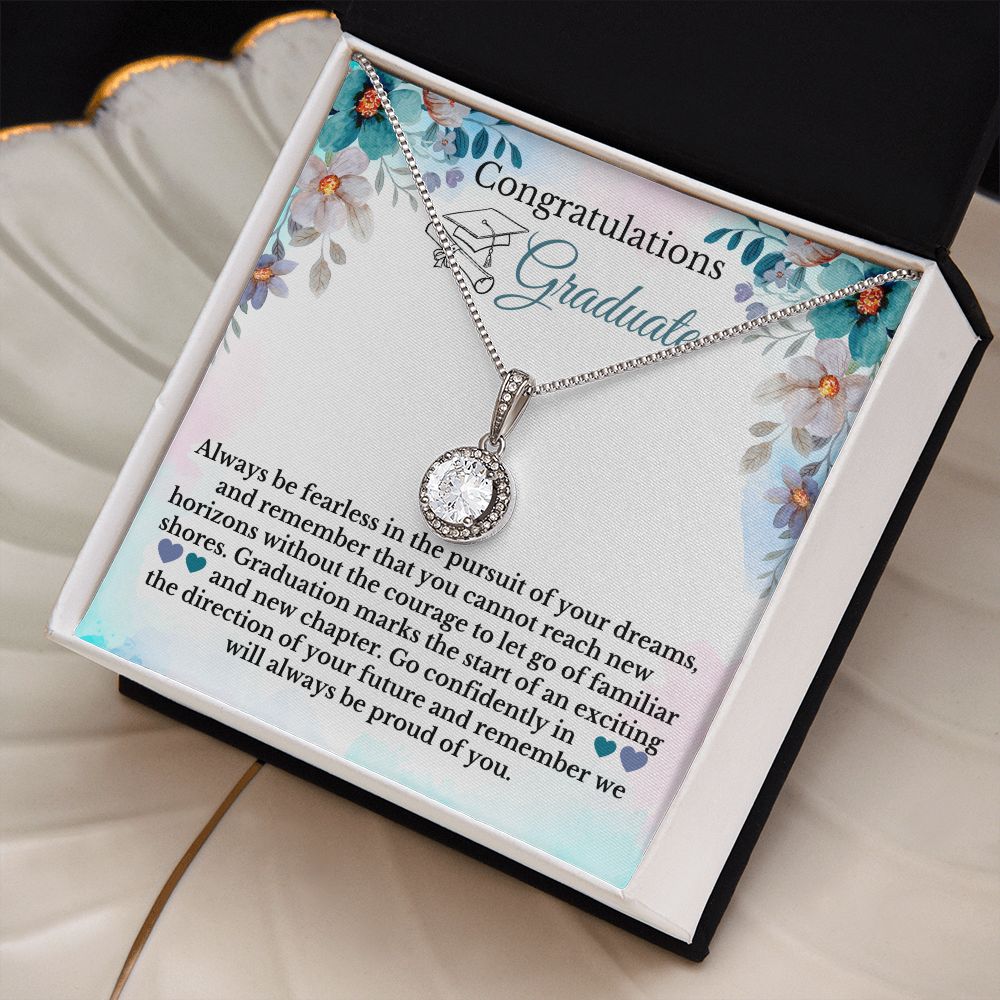 Congratulations Graduate Necklace Message Card Graduation Gift