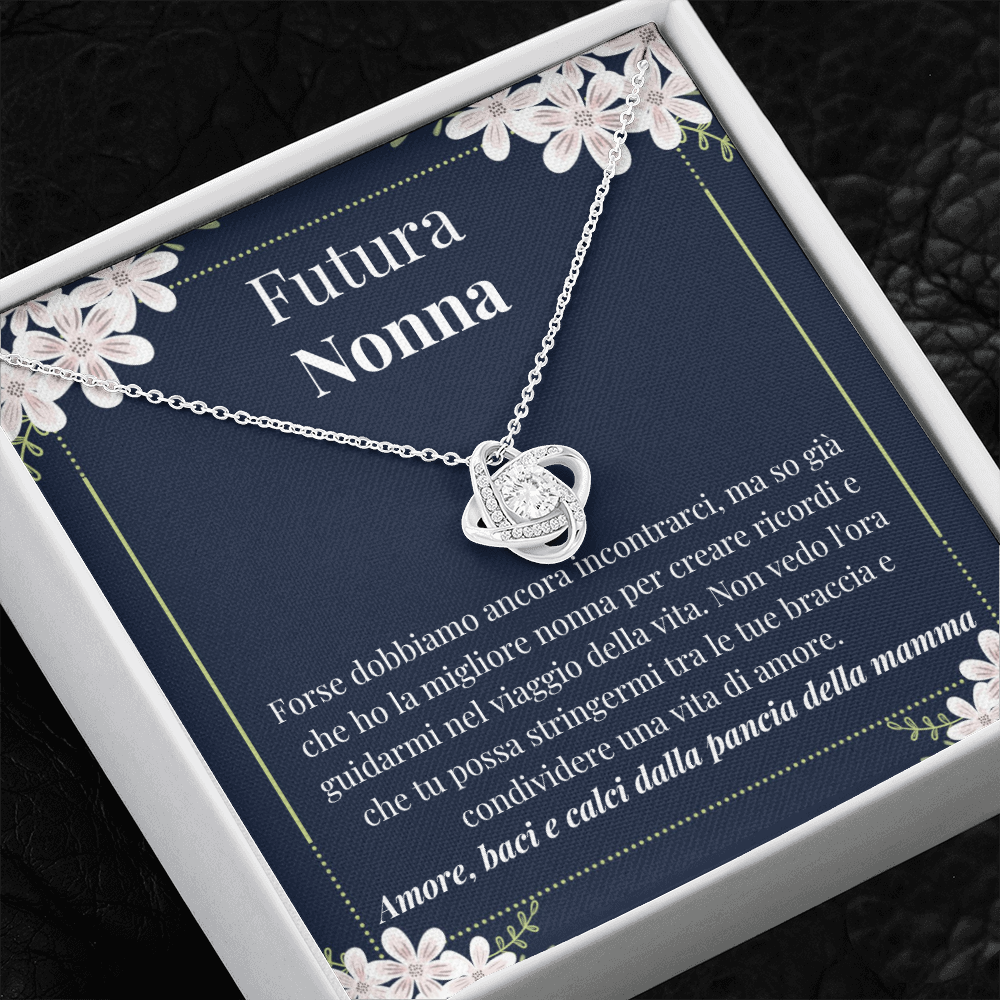 Futura Nonna Collana Regalo Italian Grandmother-To-Be Necklace Gift