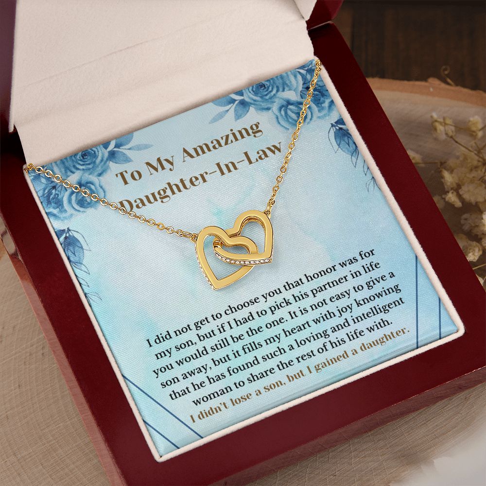 Amazing Daughter-In-Law Necklace Card Present