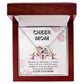 Cheer Mom Necklace Card Cheerleader Mother Gift