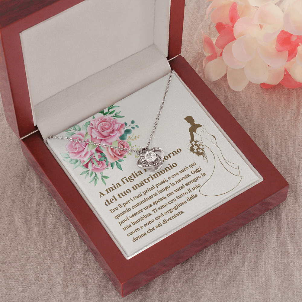 Figlia Matrimonio Collana Italian Daughter Bride Necklace Gift