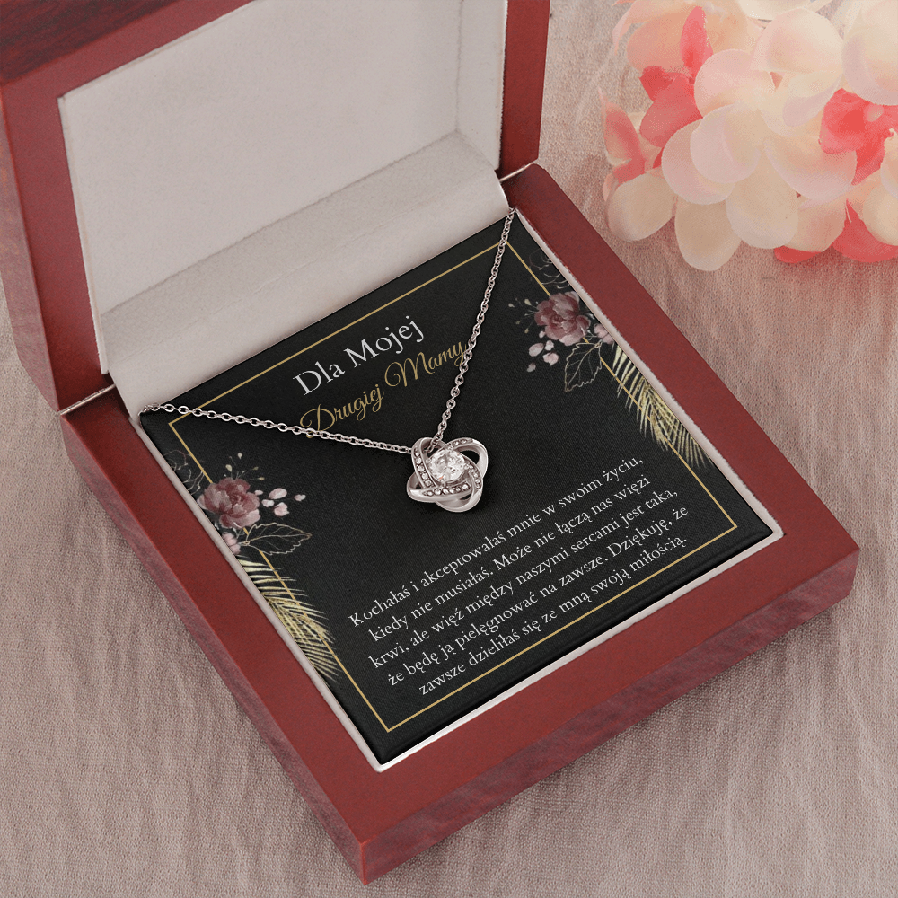 Drugiej Mamy Naszyjnik Polish Bonus Mother Necklace Card