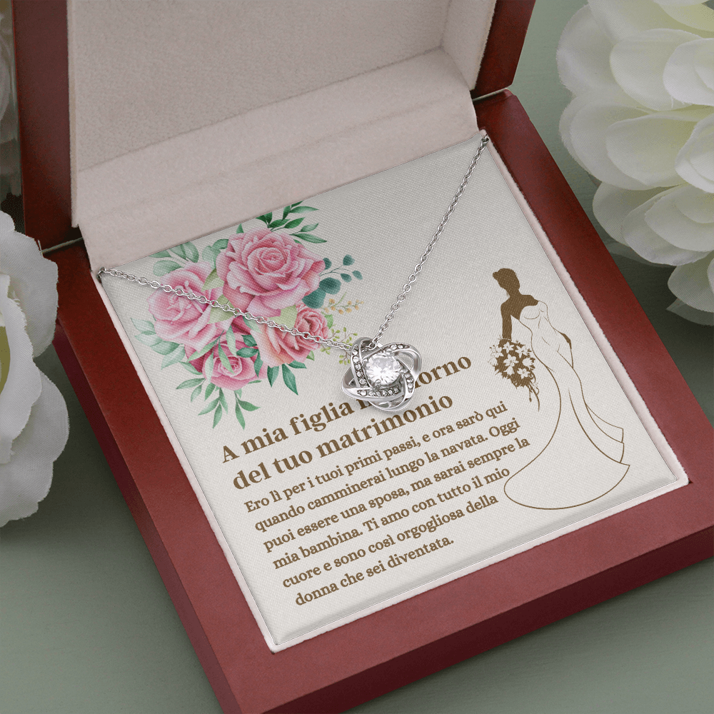 Figlia Matrimonio Collana Italian Daughter Bride Necklace Gift